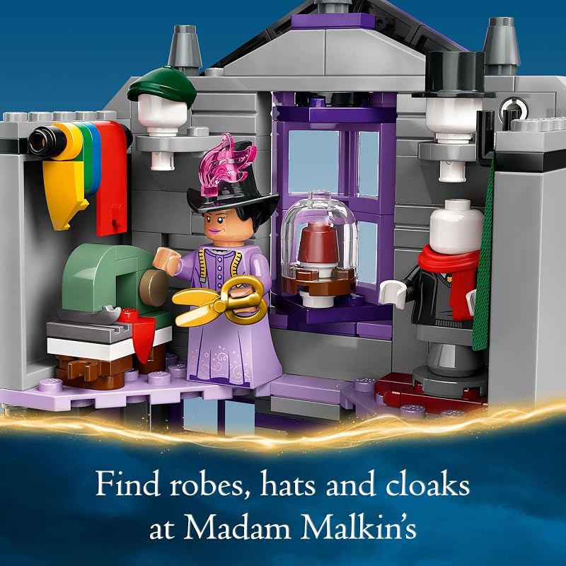 LEGO Harry Potter Ollivanders Madam Malkins Robes Building Toys Harry Potter Toys for Kids Boys Girls Age 8 Birthday Gift 76439