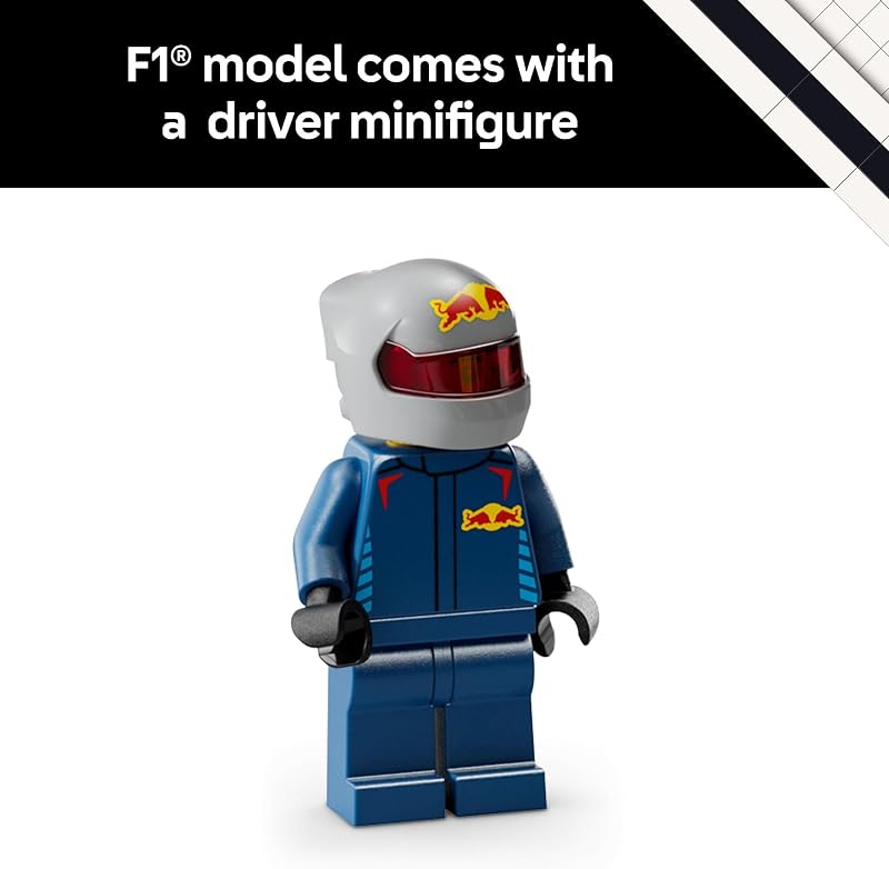 LEGO Speed Champions Oracle Red Bull Racing RB20 F1 Race Car Model Kits Building Set for Adults Ages 18 with Realistic Features Red Bull F1 DIY Crafts for Display Gift Idea for Fans 77243
