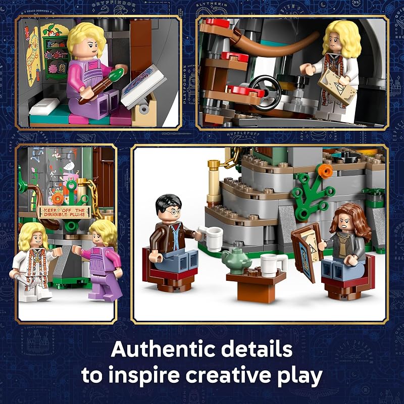 LEGO Harry Potter Luna Lovegoods House Building Toy for Girls Boys Pretend Play Display Book Shelf or Bedroom Decor for Kids Ages 10 W Lunas Hare Patronus Gift Idea for Birthdays 76467