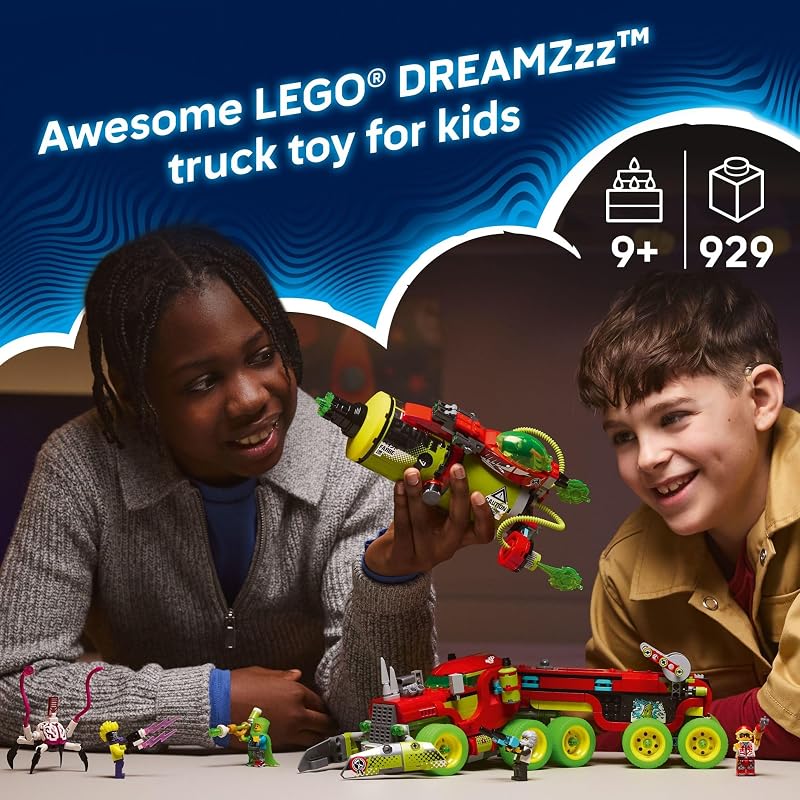 LEGO DREAMZzz Mateos Spray Paint Truck Building Toy for Kids Pretend Play Set 5 Toy Figures for Boys Girls Ages 9 Truck with 2 Building Modes Gift Idea for Birthdays 71499