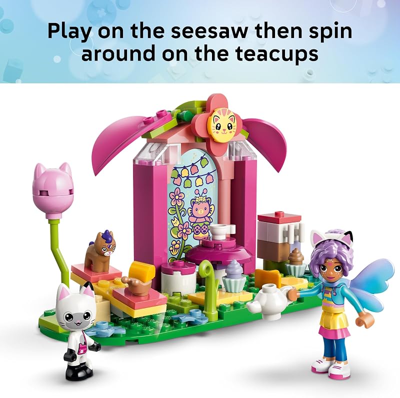 LEGO Gabbys Dollhouse Fairy Roller Coaster and Tea Party 11214 Preschool Building Toys for Girls Boys Ages 4 W Starter Bricks Sturdy Build for Pretend Play 137 pieces Gift Idea