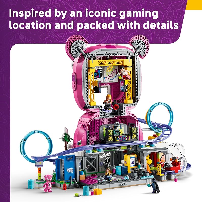 LEGO Fortnite Rave Cave 77082 Building Toy Boys Girls Ages 12 Display Play Model for Fans W 6 Minifigures 1963 pieces Gift for Gamers