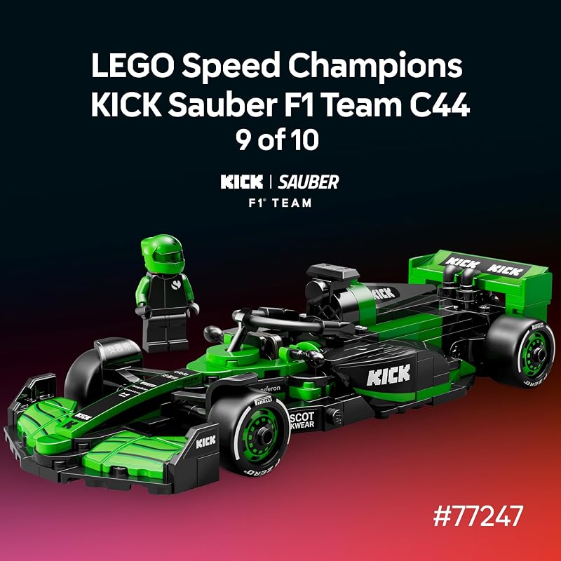LEGO Speed Champions Ultimate Formula 1 Collectors Pack Contains 10 Sets in 1 Includes Exclusive Poster Collectible F1 Model Car Kit Gift for Race Car Fans 66802