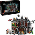 LEGO DC Batman Arkham Asylum Juego de construcción para adultos Decoración del hogar para dormitorio oficina o estante de libros Coleccionable para fanáticos de cómics y películas edades 18