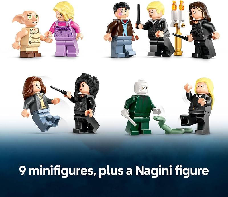 LEGO Harry Potter Malfoy Manor 76453 Building Toy Girls Boys Ages 10 Collectible Harry Potter Display Set 9 Minifigures Gift for Birthdays 1601 pcs