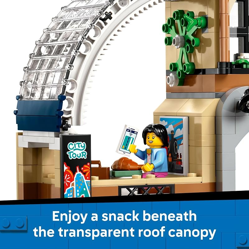 LEGO City Central Train Station Building Toy Multi Level Pretend Play Set for Boys Girls Ages 7 Building Blocks for Kids Gift Idea for Birthdays 60469