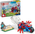 LEGO Marvel Spidey and His Amazing Friends Spidey on his Motorcycle vs Rhino Building Toy for Kids Super Hero Pretend Playset for Preschool Boys Girls Ages 4 Gift Idea for Birthdays 11206