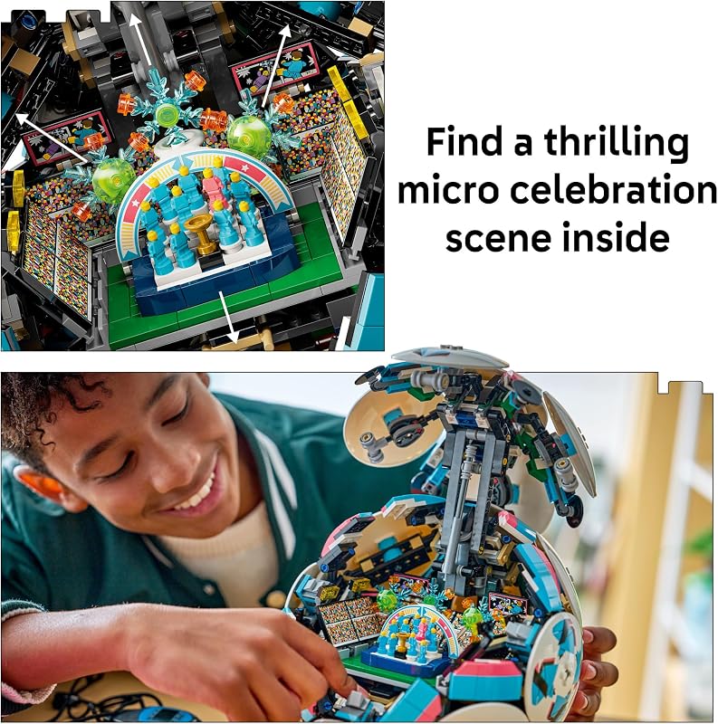 LEGO Editions Soccer Ball Building Toy for Kids Collectible Sports Decor for Boys Girls Ages 10 Includes Micro Stadium Gift for Birthdays 43019