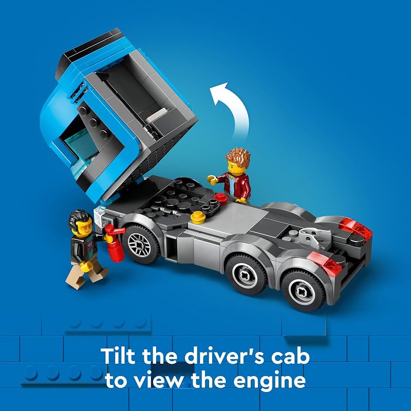 LEGO City Car Transporter 60408 Back to School Gift for Students Building Toy Boys Girls Ages 7 W Toy Cars 998 pieces Truck Toy for Kids