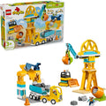 LEGO DUPLO Town 3 in 1 Construction Site and Vehicles Toys for Toddlers Pretend Play Set for Boys Girls Ages 3 Building Blocks for Fine Motor Skills Practice Gift for Birthdays 10476