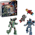 LEGO Marvel Iron Man War Machine vs Hammer Drones Building Toy Pretend Play Set W 2 Toy Minifigures Kids Building Blocks for Boys Girls Ages 7 Gift Idea for Birthdays 76320
