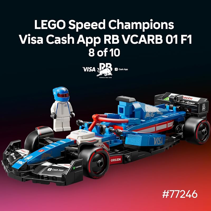 LEGO Speed Champions Ultimate Formula 1 Collectors Pack Contains 10 Sets in 1 Includes Exclusive Poster Collectible F1 Model Car Kit Gift for Race Car Fans 66802