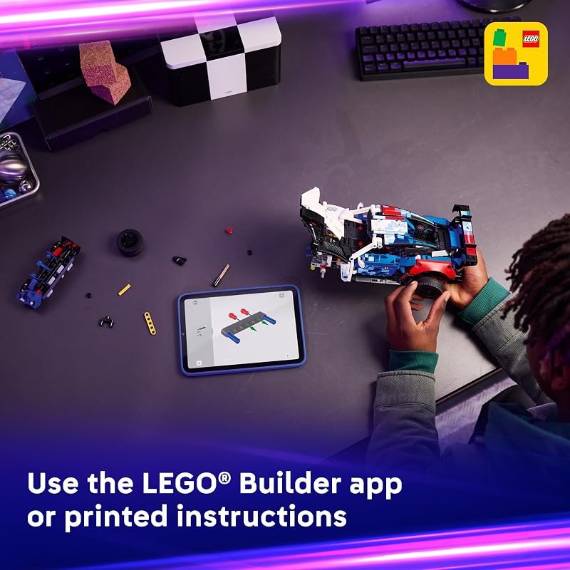 LEGO Technic BMW M4 GT3 EVO Race Car Toy Building Toy for Boys Girls Ages 11 Model Car Display Kit for Bedroom Decor Gift for Birthdays 42226