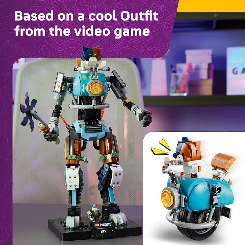 LEGO Fortnite KIT 77081 Building Toy Boys Girls Ages 12 Posable Display Model for Fans Kids Bedroom Desk Decor 1230 pieces Gift for Gamers