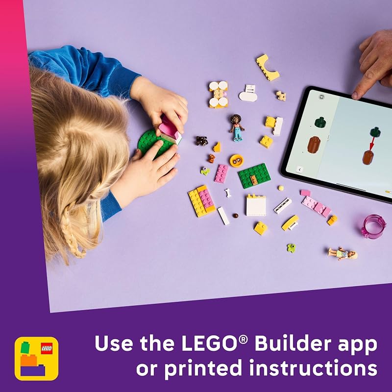 LEGO Friends Puppy Playground Pretend Play Building Toy Creative Storytelling Playset for Girls Boys Ages 4 Includes 3 Dog Toys 2 Minidolls Gift Idea for Birthdays Pet Lovers 42665