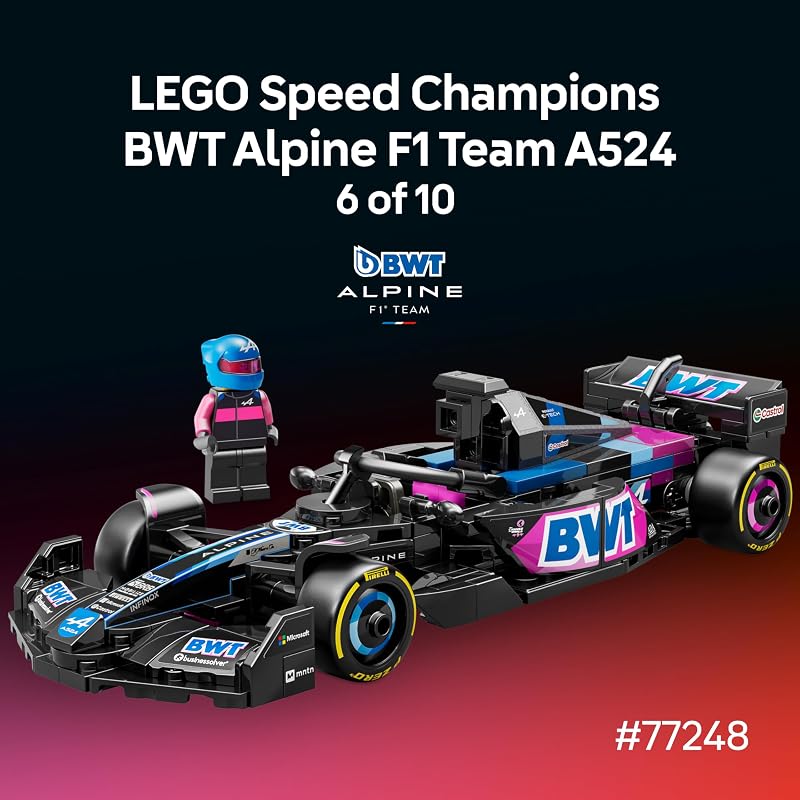 LEGO Speed Champions Ultimate Formula 1 Collectors Pack Contains 10 Sets in 1 Includes Exclusive Poster Collectible F1 Model Car Kit Gift for Race Car Fans 66802