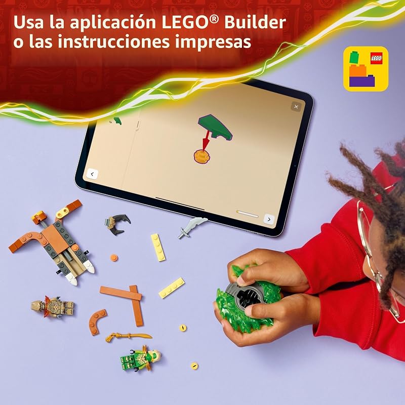 LEGO NINJAGO Loyd vs Earth Monster Spinner Juguete de construcción para niños y niñas figuras de juguete ninja y juego para niños a partir de 6 años Incluye 2 minifiguras para juego de simulación Idea de regalo para cumpleaños 71850