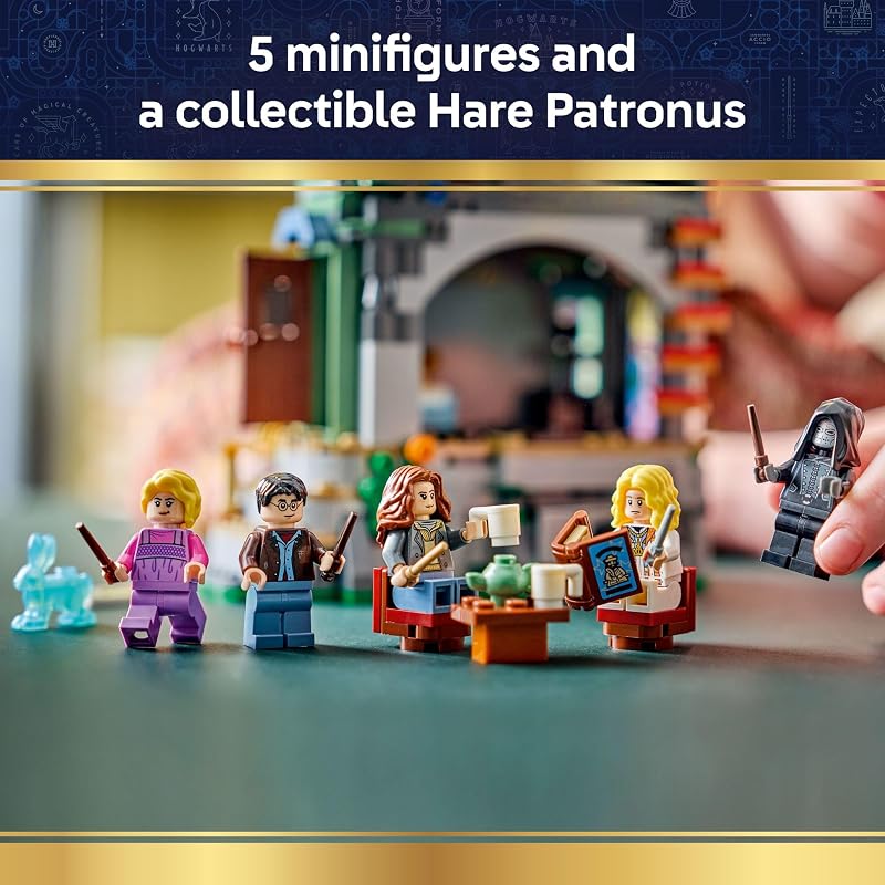 LEGO Harry Potter Luna Lovegoods House Building Toy for Girls Boys Pretend Play Display Book Shelf or Bedroom Decor for Kids Ages 10 W Lunas Hare Patronus Gift Idea for Birthdays 76467