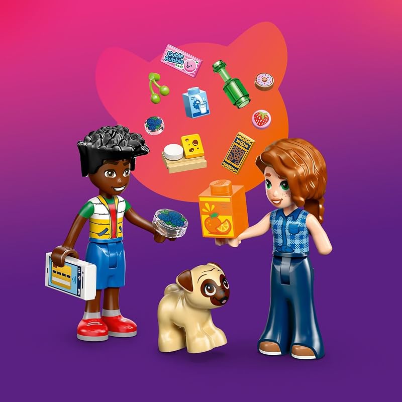 LEGO Friends Heartlake City Convenience Store Building Toy for Girls Boys Pretend Play Set for Kids Ages 5 W Autumn Zac Minidolls 1 Toy Dog Accessories Gift Idea for Birthdays 42680