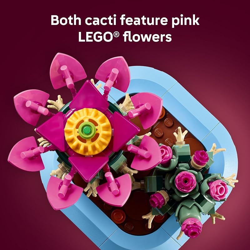 LEGO Botanicals Flowering Cactus 11509 Birthday Gifts for Girls Boys Ages 9 Building Toy Craft Activity Bedroom Desk Decor 482 pieces