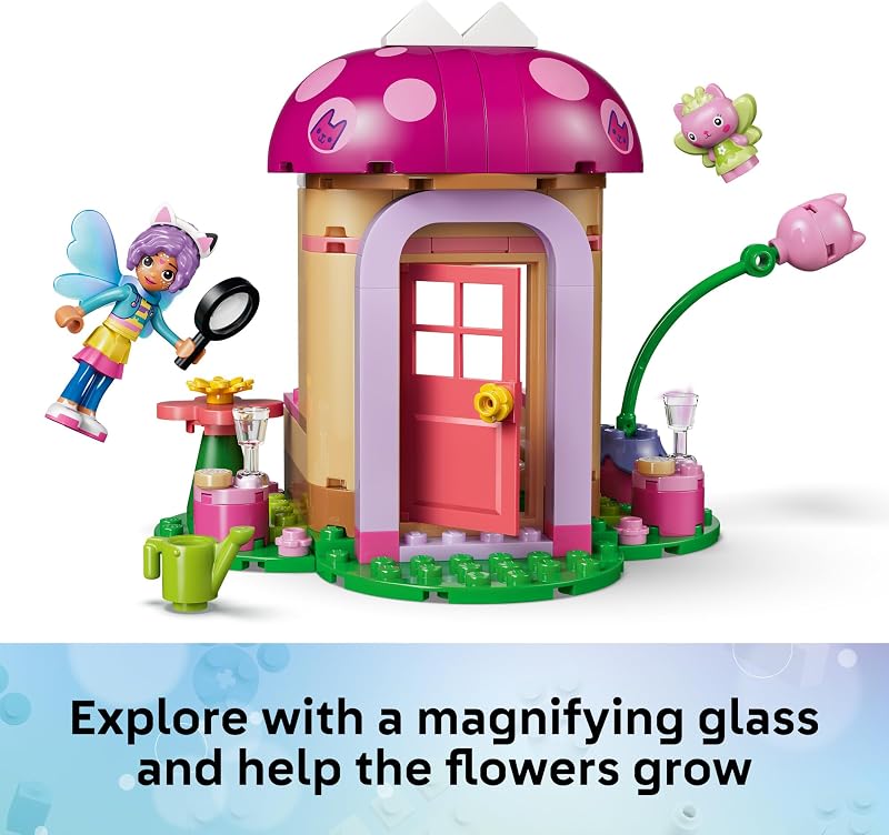 LEGO Gabbys Dollhouse Kitty Fairys Garden House 11212 Preschool Building Toys for Girls Boys Ages 4 W Starter Bricks Sturdy Build for Pretend Play 103 pieces Gift Idea