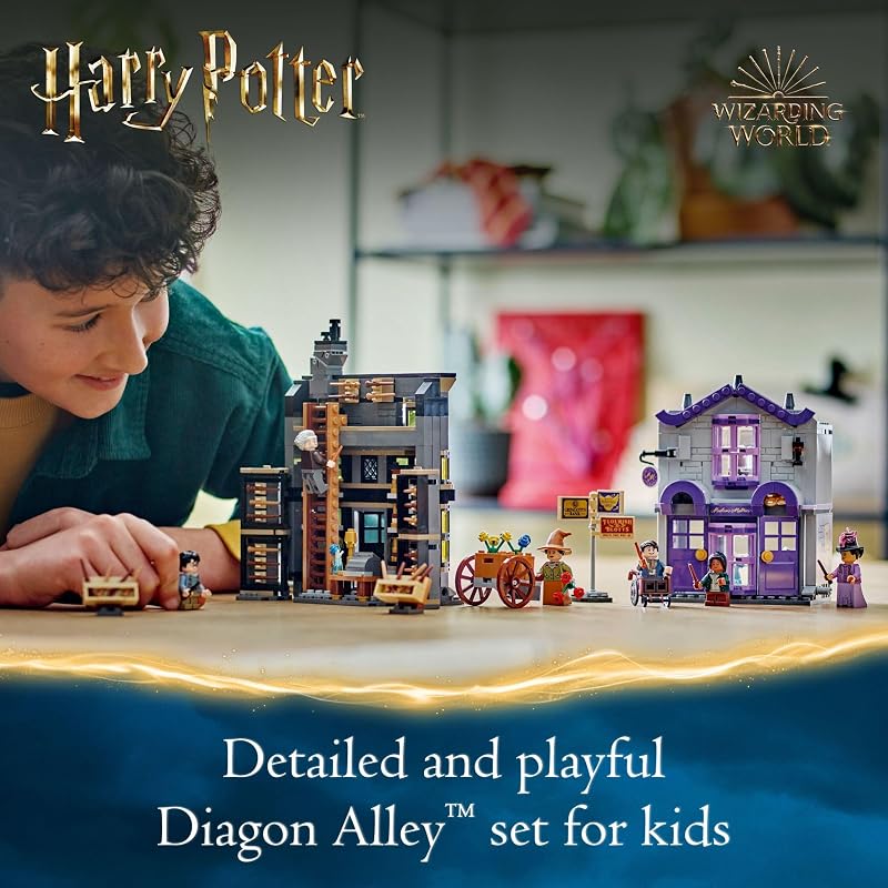 LEGO Harry Potter Ollivanders Madam Malkins Robes Building Toys Harry Potter Toys for Kids Boys Girls Age 8 Birthday Gift 76439
