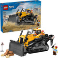 LEGO City Yellow Bulldozer Construction Site Building Toy for Kids Ages 8 Pretend Play Set Construction Themed Building Blocks W Toy Bulldozer Idea for Boys Girls 60466