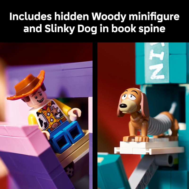 LEGO Disney and Pixar Toy Story Slinky Dog Bookends Building Set for Adults Ages 18 Disney Gifts for Fans Bedroom Shelf or Office Decor 43301