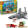 LEGO Creator Fierce Shark with a Treasure Chest Building Toy for Boys Girls Kids Build a Shark Fish or Manta Ray Animal Figure Bedroom or Shelf Decor for Ages 8 31381