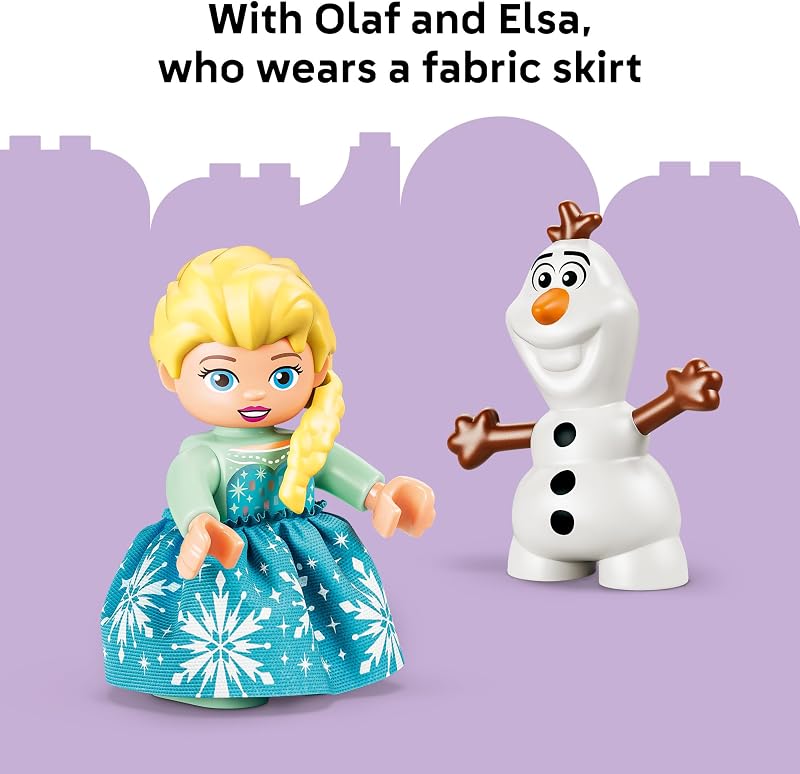 LEGO DUPLO Disney Frozen Creative Box with Elsa and Olaf 10462 Building Toys for Toddlers Ages 2 Sturdy Build for Pretend Play Develops Fine Motor Skills 37 pieces Gift for Birthdays