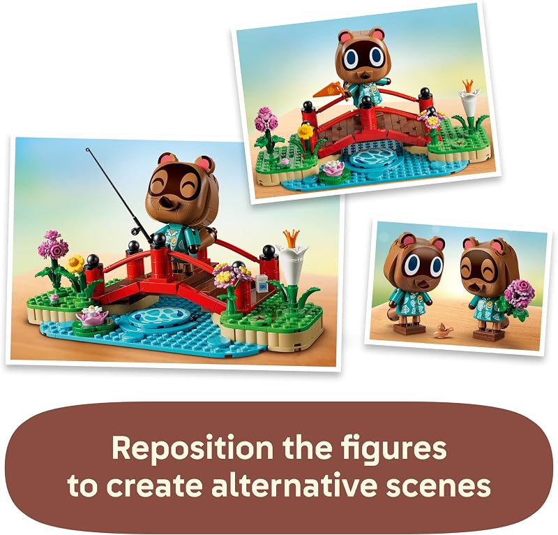 LEGO Animal Crossing Timmy Tommys Fun Day Out 77059 Collectible Building Toy for Girls Boys Ages 10 Display for Kids Bedroom or Book Shelf 513 pieces Gift for Birthdays
