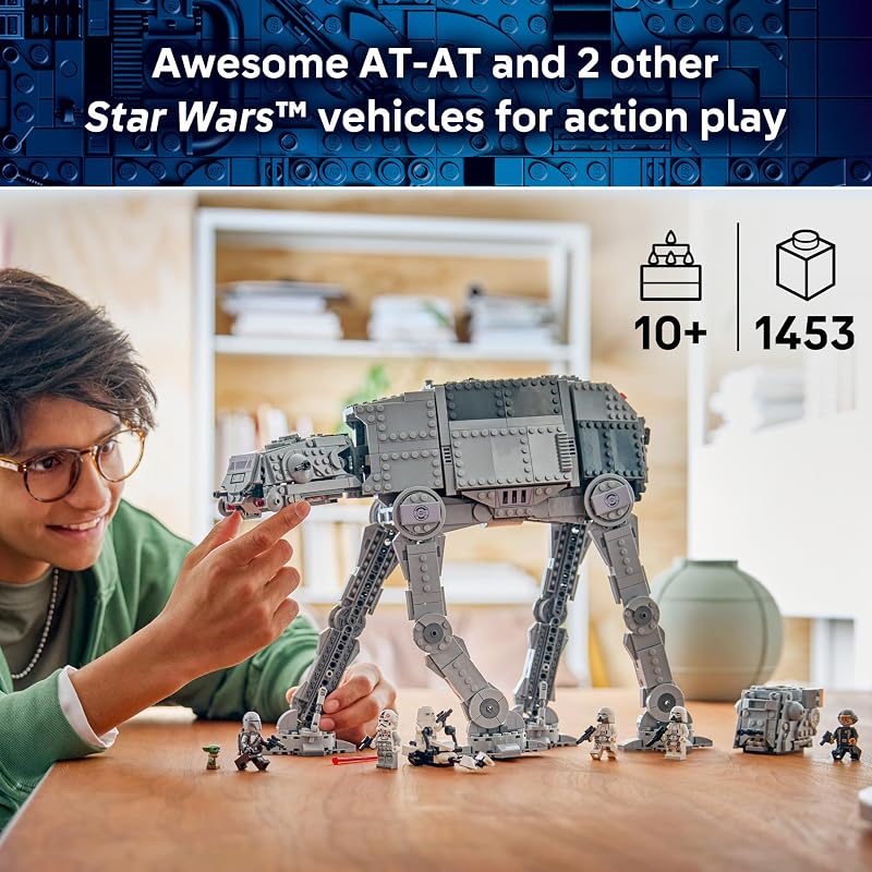 LEGO Star Wars Imperial Remnant AT AT with INT 4 75454 Building Toy for Boys Girls Ages 10 Display as Bedroom Decor 6 Minifigures 1453 pieces Gift for Birthdays