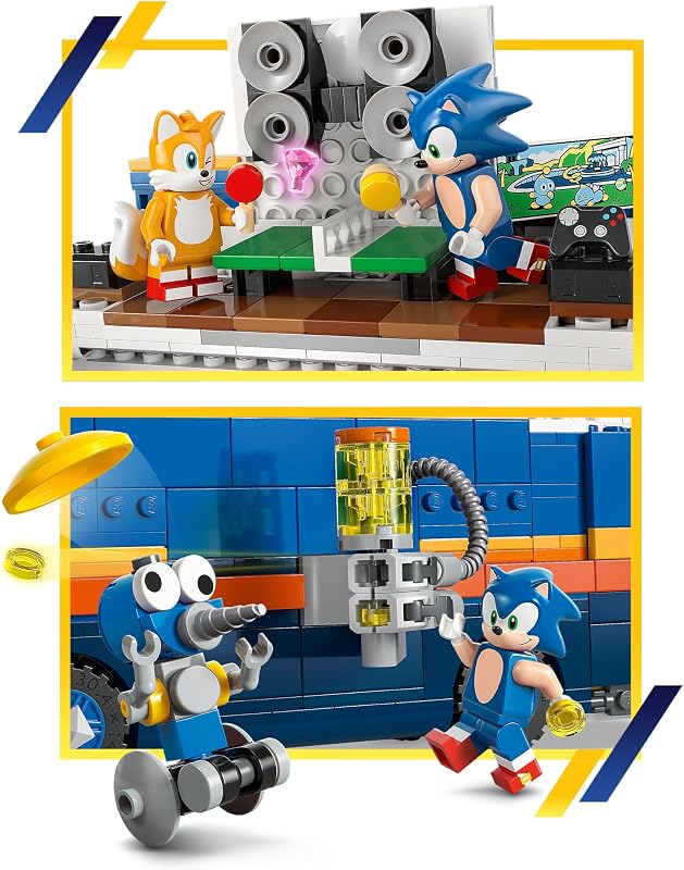 LEGO Sonic the Hedgehog Team Sonic Command Truck Building Toy Pretend Play Vehicle W 5 Figures for Boys Girls Ages 8 Toy Building Blocks for Kids Gift Idea for Birthdays 77006