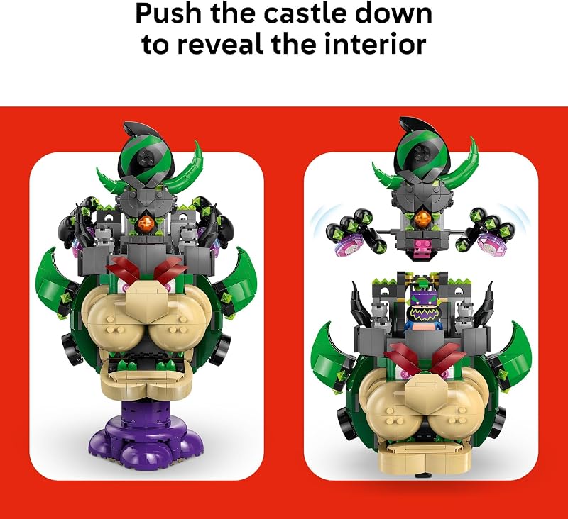 LEGO Super Mario Prince Florian Castle Bowser Building Toy Pretend Play Set for Boys Girls Ages 9 Building Blocks for Kids W Digital Action 4 Toy Figures Gift Idea for Birthdays 72042