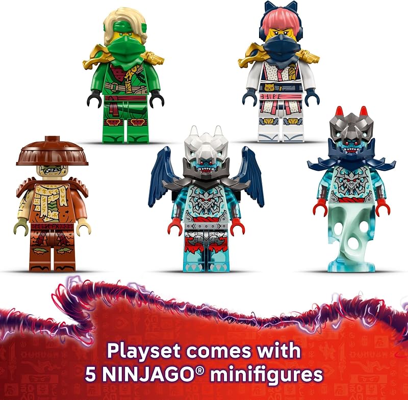 LEGO NINJAGO Lloyds Jet Mech Building Toy Model Building Kit for Boys Girls Ages 9 Transforming Playset for Kids W 5 Ninja Toy Minifigures Dragons Rising Gift Idea for Birthdays 71845