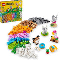 LEGO Classic Creative Pets Building Brick Animals Toy Kids Build a Dog Cat Rabbit Hamster and Bird Gift for Animal Loving Boys and Girls Aged 5 and Up Great Build Together Toy 11034