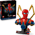 LEGO Marvel Iron Spider Man Bust Collectible Building Kit for Adults Ages 18 Includes Iron Spider Man Minifigure Collectible Model for Super Hero Fans Gift for Men and Women 76326