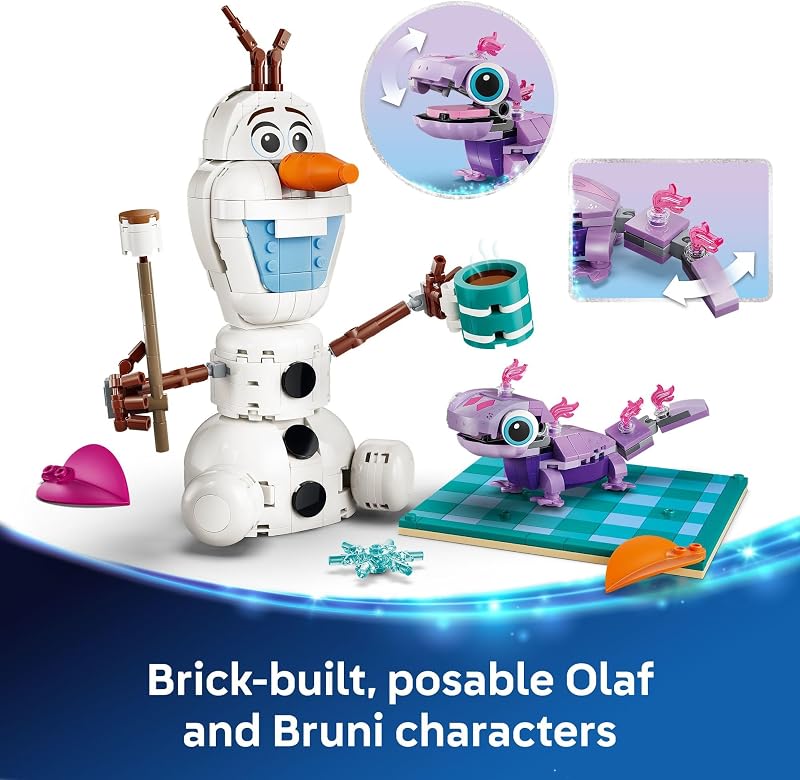 LEGO Disney Frozen Olaf and Brunis Picnic Fun Building Toy Frozen Toys for Girls Boys Ages 7 Disney Gifts for Kids Fans 43287