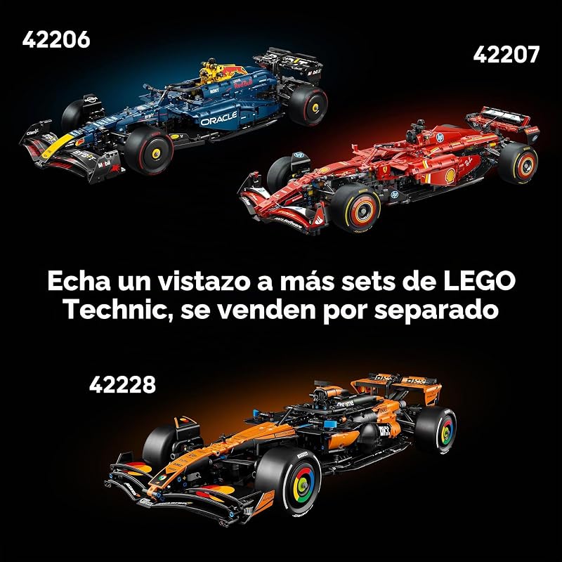 LEGO Technic Aston Martin Aramco AMR25 F1 Car Juego de construcción para adultos mayores de 18 años Kit de modelo de automóvil con características detalladas Decoración de dormitorio o