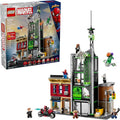 LEGO Marvel Spider Man vs Oscorp Building Toy Pretend Play Set W 8 Toy Minifigures for Boys Girls Ages 10 Super Hero Building Blocks for Preteens Idea for Birthdays 76324