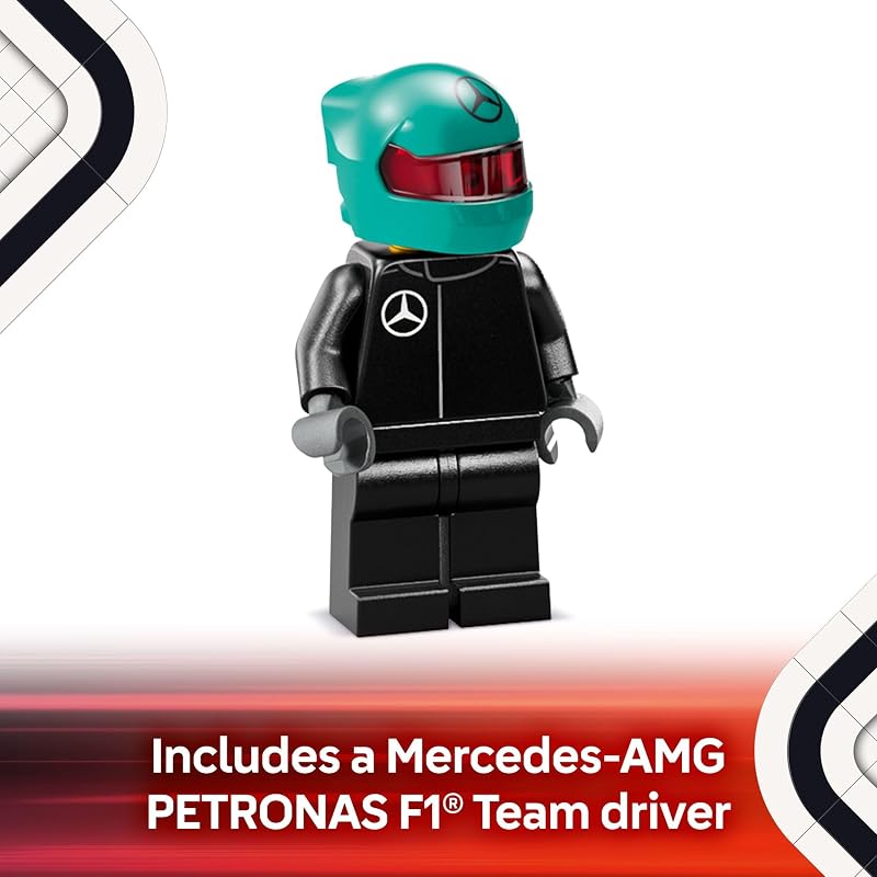 LEGO Speed Champions Mercedes AMG F1 W15 Race Car Toy Building Set for Kids Boys Girls Ages 10 Toy Car for F1 Fans Gift Idea for Birthday 77244