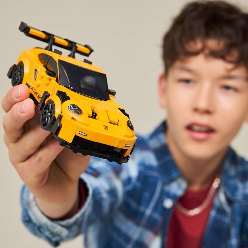 LEGO Speed Champions Porsche 911 GT3 RS Super Car Toy Model Kit Pretend Play Toy for Boys Girls Ages 9 Sports Car Building Set for Kids Racing Fans Gift Idea for Birthdays 77239