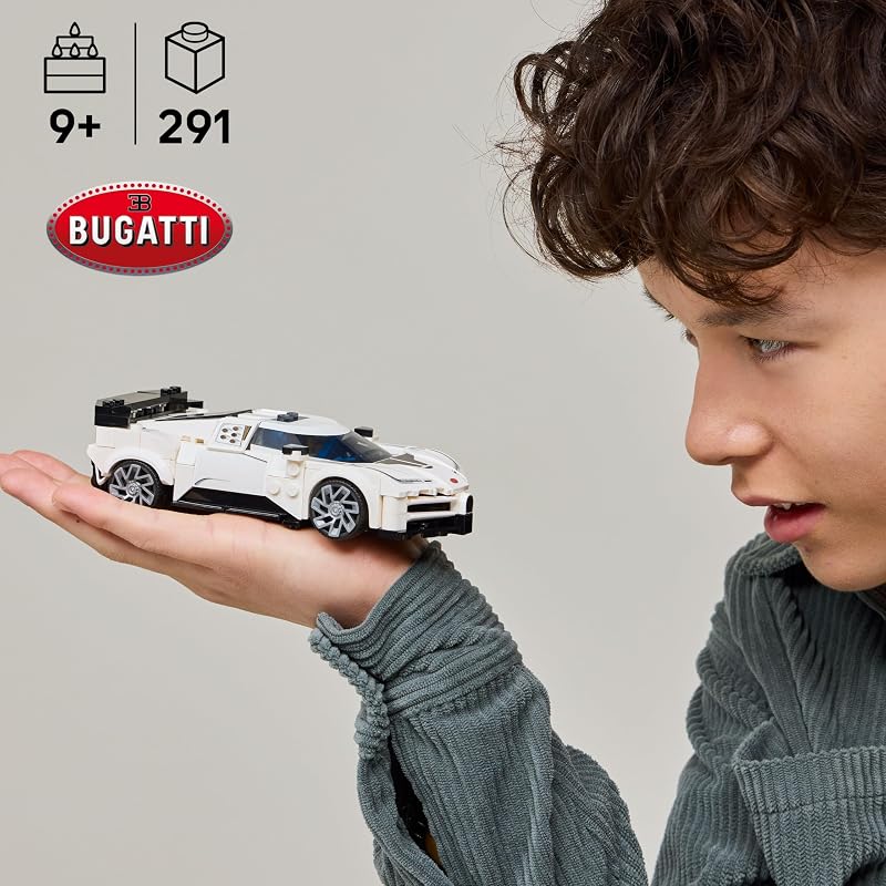 LEGO Speed Champions Bugatti Centodieci Hyper Sports Car Toy Model Kit Pretend Play Toy for Boys Girls Ages 9 Italian Model Car Kit for Racing Fans Gift Idea for Birthdays 77240