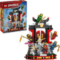 LEGO NINJAGO Ninja Character Display 15th Anniversary Building Toy for Kids Ages 14 Ninja Playset W Elemental Master of Lightning 7 Minifigures Gift Idea for Teen Boys Girls 71866