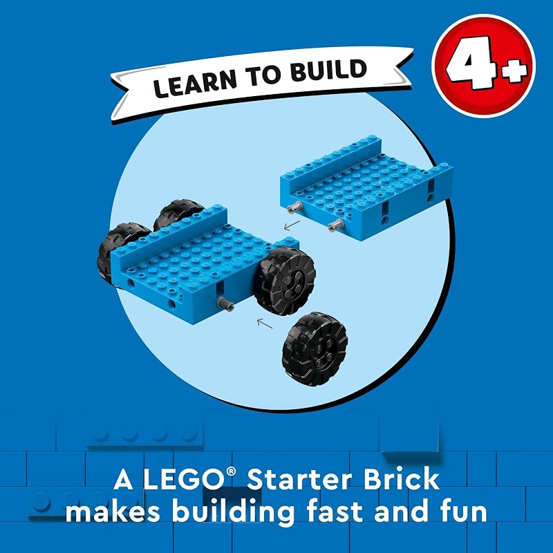 LEGO City Construction Trucks and Wrecking Ball Crane 60391 Building Toy Set for Toddler Kids Ages 4 Includes 3 Construction Vehicles an Abandoned House and 3 Minifigures for Pretend Play