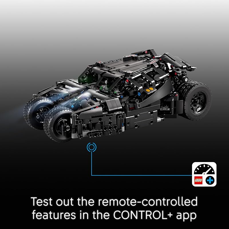 LEGO Technic Batmobile Tumbler 42239 Building Toys for Boys Girls Ages 12 The Dark Knight Batmobile Set Display as Bedroom Decor 719 pieces Gift Idea