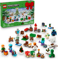 LEGO Minecraft Advent Calendar 2025 Building Toy Kids Holiday Countdown Set for Boys Girls Ages 7 24 Buildable Surprises 8 Minifigures for Gamers Collectible Gift for Christmas 21280