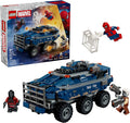 LEGO Marvel Spider Man Prison Transport Chase Super Hero Building Toy for Boys Girls Ages 8 Includes 4 Minifigures Spider Man Toy for Fans Gift for Birthdays 76349