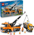 LEGO City Heavy Duty Recovery Tow Truck with Crane Building Toy Dump Tow Truck Toys for Boys Girls Ages 8 Pretend Play Set for Kids Gift Idea for Birthdays Holidays 60467