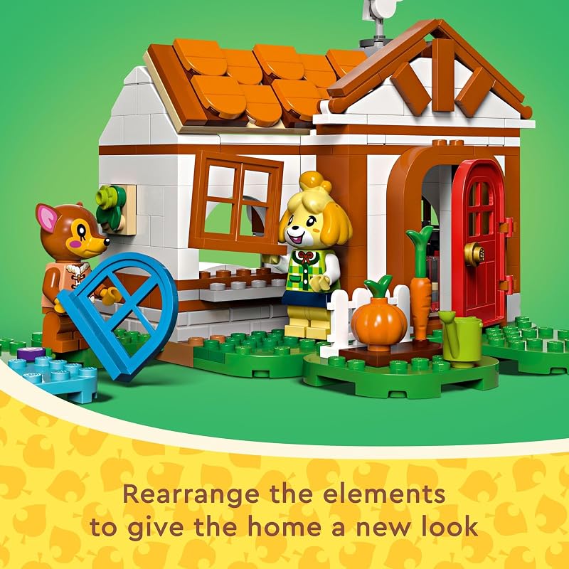 LEGO Animal Crossing Isabelles House Visit Buildable Creative Toy Set for Kids Includes Fauna and More Animal Crossing Toy Figures Video Game Birthday Gift for Girls and Boys Ages 6 and Up 77049